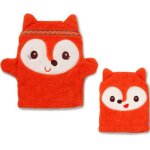 Lot de 2 gants de toilette marionnette alice
