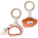 Lot de 2 jouets d'�veil � suspendre wally rose