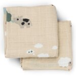 Lot de 2 langes tiny farm sable