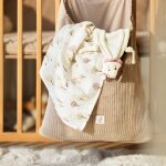 Lot de 2 maxi - langes en coton tiny park (115 x 115 cm)