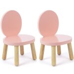 Lot de 2 petites chaises ovaline roses (1 - 4 ans) Lot de 2 petites chaises ovaline roses (1 - 4 ans)