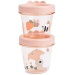 Lot de 2 pots de conservation tiny farm rose