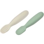 Lot de 2 pr - cuillres en silicone vert sauge