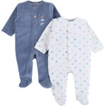 Lot de 2 pyjamas velours dino (3 mois)