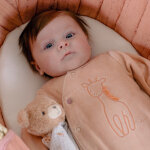 Lot de 2 pyjamas velours girafe & fleurs (6 mois)
