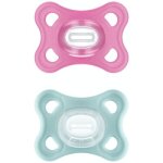 Lot de 2 sucettes comfort rose en silicone (2 - 6 mois)