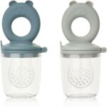 Lot de 2 sucettes grignoteuses miranda whale blue - dove blue