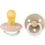 Lot de 2 sucettes en latex nuit blush - vanilla (18 mois et + ) Lot de 2 sucettes en latex nuit blush - vanilla (18 mois et + )