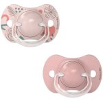 Lot de 2 sucettes symtriques sx pro 6 - 18 mois rose nude
