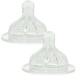 Lot de 2 tétines 3 vitesses 2ème âge Lot de 2 tétines 3 vitesses 2ème âge