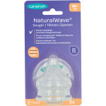 Lot de 2 t�tines natural wave� sp�cial allaitement d�bit moyen