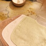 Lot de 3 bavoirs en �ponge sand - soft matcha - milky coffee