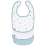 Lot de 3 bavoirs naissance floral