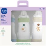 Lot de 3 biberons easy start anti - colique oc�an + sable + nature t�tine d�bit 2 (260ml)