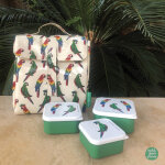 Lot de 3 bo�tes � go�ter le petit lucas du tertre le perroquet