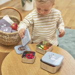 Lot de 3 bo�tes � go�ter tiny farmer bleu