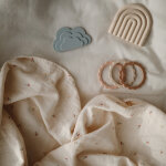 Lot de 3 bracelets de dentition flower rose - blush - shifting sand