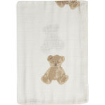 Lot de 3 gants de toilette en coton ours teddy bear