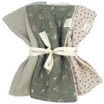Lot de 3 lingettes misty woods (28 x 28 cm)