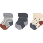 Lot de 3 paires de chaussettes bb en coton bio tiny farmer bleu (pointure 15 - 18)