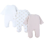 Lot de 3 pyjamas jersey el�phants (3 mois)