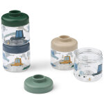 Lot de 4 bo�tes alimentaires dominique cars sandy