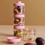 Lot de 4 bo�tes alimentaires dominique cherry heart