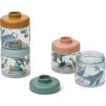 Lot de 4 bo�tes alimentaires dominique sea creature