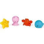 Lot de 4 gicleurs de bain animaux marins