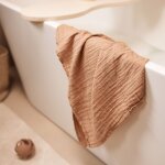 Lot de 4 langes en coton biscuit - ivory (70 x 70 cm)