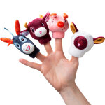 Lot de 4 marionnettes � doigt ferme