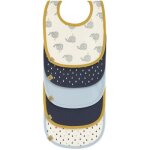 Lot 5 bavoirs en ponge coton bio baleine little water
