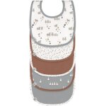 Lot de 5 bavoirs en ponge tiny farmer mouton bleu