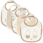 Lot de 5 bavoirs imperm�ables miffy family farm