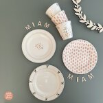 Lot 6 assiettes � dessert emile et ida