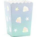Lot de 6 botes  popcorn narval (7 x 12, 5 cm)
