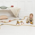 Lot de 7 voitures londoniennes en bois fsc