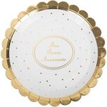 Lot de 8 assiettes mon premier anniversaire