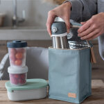 Lot de 8 pots de conservation bleu et vert (150 ml et 250 ml)