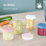 Lot de 9 pots de conservation isy bowls (6 x 250ml + 3 x 120ml)