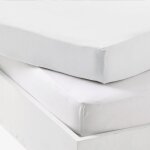 Lot al�se et drap housse blanc (70 x 140 cm)