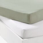 Lot al�se et drap housse blanc - ginky (70 x 140 cm)