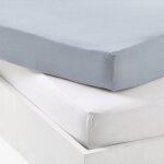 Lot al�se et drap housse blanc - light blue (70 x 140 cm)