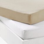 Lot al�se et drap housse blanc - nude (70 x 140 cm)