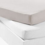 Lot al�se et drap housse blanc - souris (70 x 140 cm)