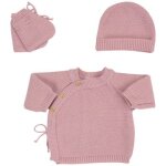 Lot brassière, bonnet et chaussons vieux rose (0 - 1 mois) Lot brassière, bonnet et chaussons vieux rose (0 - 1 mois)