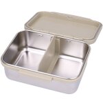 Lunch box inox 2 compartiments p�querettes sable