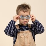 Lunettes de soleil ourson bleu clair (0 - 12 mois)