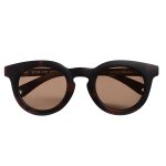 Lunettes de soleil retro happy dark tortoise (2 - 4 ans)