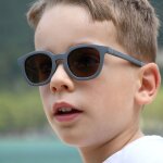 Lunettes de soleil square sunny gris min�ral (4 - 6 ans)
